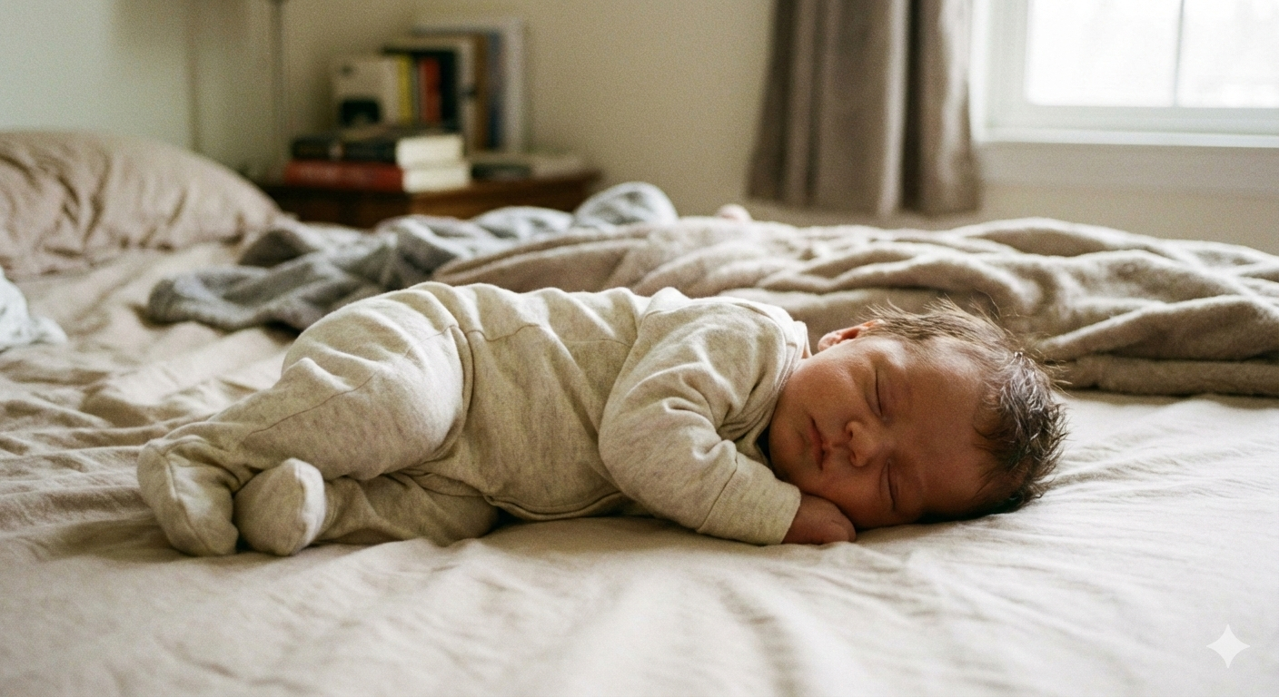Before - Newborn casual photo
